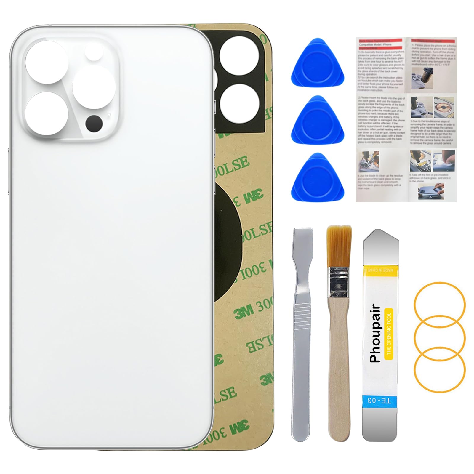 Amazon.co.jp: Phoupair OEM 背面ガラス iPhone 14 Pro 6.1インチ用